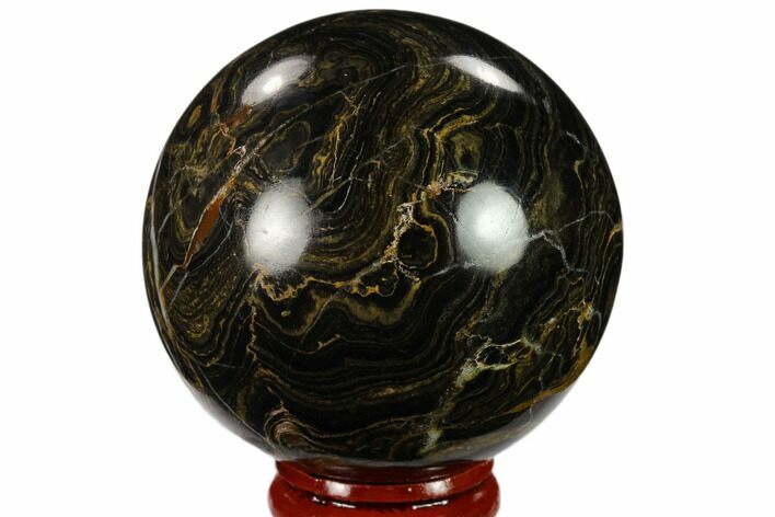 Polished Stromatolite (Greysonia) Sphere - Bolivia #134743